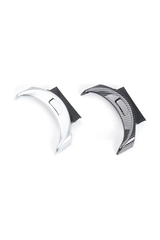 Besthome1 Mercedes C W205 Konsol Düğme Kapağı Karbon Fiber Gümüş Renk 1-gang Yenileme Kiti 1-gang