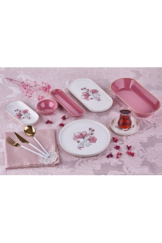 Taç Ornella Flower 37 Parça Kahvaltı Takımı