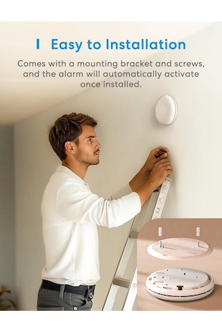 Meross Akıllı Duman Ve Karbonmonoksit Co Alarm Dedektörü Cs11