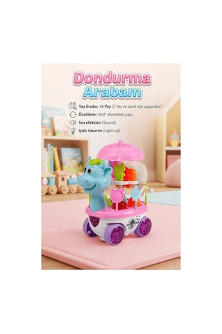 Tıfıl Toys Sesli Işıklı Benim Dondurma Arabam Evcilik Oyuncağı