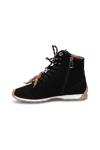 Ayakkabı Fuarı Elit Kcm195 Kadın Taşlı Sneaker Bot Siyah