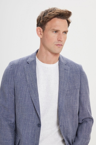 AC&Co / Altınyıldız Classics Erkek Lacı Comfort Fit Rahat Kesim Mono Yaka Diagonal Desenli Blazer Ceket Lacı
