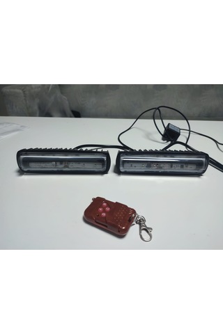 Çakar Lamba Mercekli Kırmızı-kırmızı Kumandalı 11 Mod