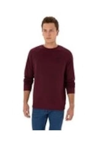 Us Polo Assn. U.s. Polo Assn. Erkek Sweatshirt Vr177 Modern Bordo