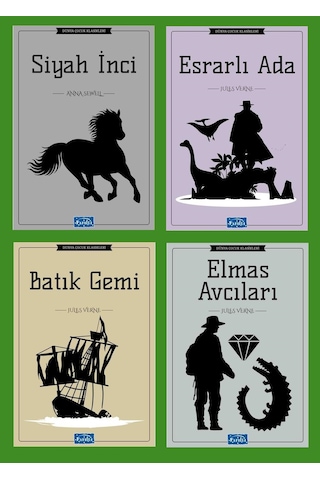 Ortaokul 5.ve 6.sınıflar İçin Dünya Çocuk Klasikleri Seti 3 4 Kitap