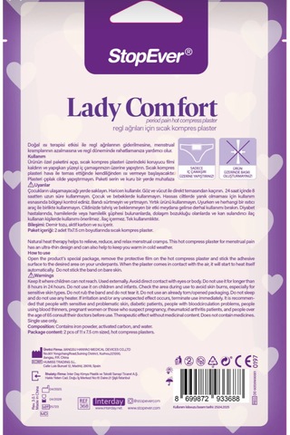 Lady Comfort Adet Regl Ve Karın Ağrıları İçin Isıtma Pedi 1x2