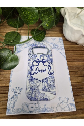 Safari Temalı Erkek Bebek Mavi Açacak 20li Paket -