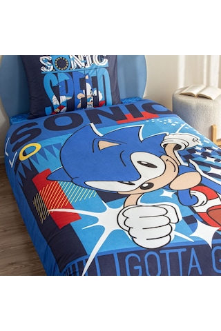 Taç Lisanslı Sonic Classic Pamuk Tek Kişilik Nevresim Takımı 000000001000049039 Çok Renkli