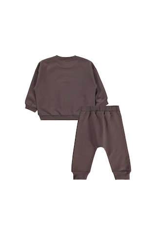 Civil Baby Cvl Baskılı Basic 6-18 Ay Takım - Kahve