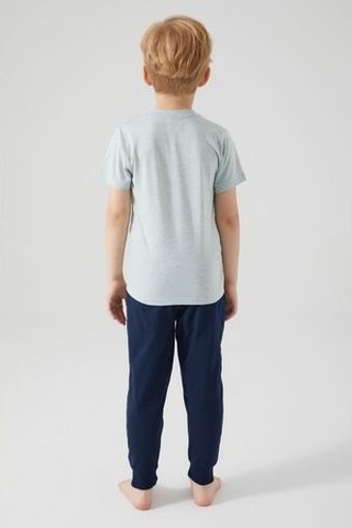 Spider Man D4750-3 Çocuk Yeşil Melanj Pijama