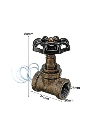 Homyl Steampunk Endüstriyel Işık Anahtarı Armatürleri 1/2 0.5