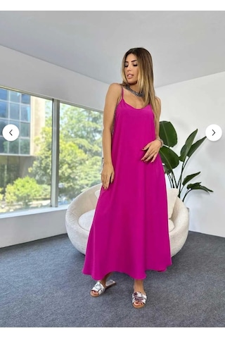 Aerobin Uzun Elbise Mor