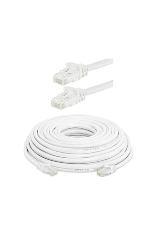 Tek-iş Cat6 Network Internet Ethernet Bilgisayar Kablosu Rj45 - Rj45 15 Metre Patch Kablo