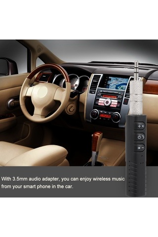 Yunboo Kablosuz Bluetooth 4.1 Müzik Alıcısı - Araç Ve Ev Ses Sistemleri İçin Aux Bağlantılı Mikrofonlu Çift Telefon Bağlantılı