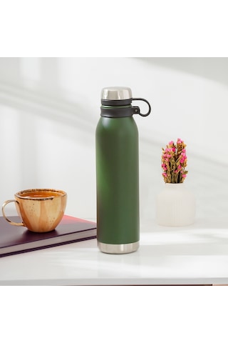 Porsima Çift Katmanlı Ka-036 750 Ml Koyu Yeşil Çelik Termos