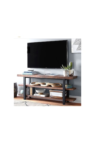 Kuzela Metal Ahşap 3 Katli Tv Üni Tesi Ahşap