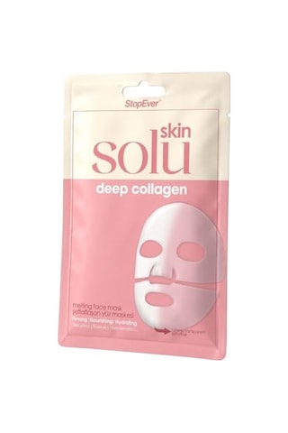 Tr Skin Solu Deep Kolajen Eriyen Yüz Maskesi - Nemlendirici Cilt Bakım Maskesi - Kolajen, Hyalüronik Asit Ve Bitki Ö