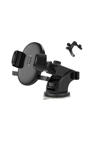 Pazly Vantuz Ulus Tutucu Telefon Siyah Havalı Desteği Çıkışı Cep Braketi + - - Eb - Aksesuar -