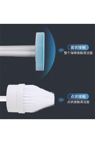 Fortunelane Ev Bakımı Tek Kullanımlık Tuvalet Fırçası, Uzun Saplı Engellere Ulaşamayan Bölgeler İçin, Duvar Takıma Uyumlu, Deniz Mavi