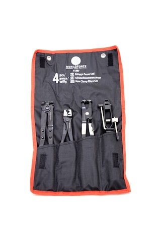 Worldforce 4 Parça Profesyonel Kelepçe Pense Seti