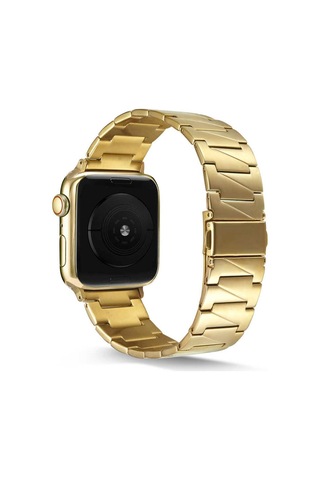 Apple Uyumlu Watch 38 MM Krd-48 Metal Kordon-Siyah