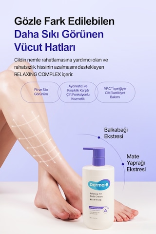 Pdrn Ve Kolajen İçerikli, Fit Ve Sıkı Görünüm Sunan Masaj Kremi Derma:b Balance Fıt Body Cream