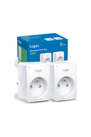 P100 2-pack , Akıllı Mini Wi-fi Soketi, Amazon Alexa Ve Google Home İle Çalışır, Uzaktan Kontrol, Cihaz Paylaşım