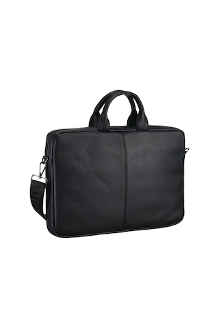 West Polo Westpolo Vegan Deri Unisex Laptop, Evrak Çantası - Siyah