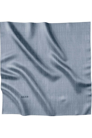 AKER Logolu İpek Koton Jakar Eşarp 7071976-933 - 95 X 95 / 974 974