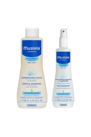 Mustela Baby Şampuan 500 ML + Mustela Hair Styler & Skin Freshner 200 ML Mustela Baby Şampuan 500 ML + Mustela Hair Styler & Skin Freshner 200 ML
