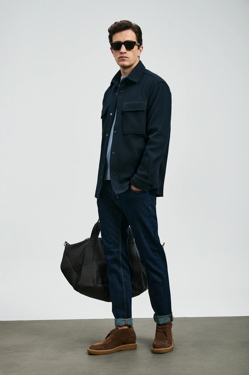 Lufian Sky Smart Jean Erkek Pantolon Slim Fit Mavi Mavi 112200226100300 Mavi