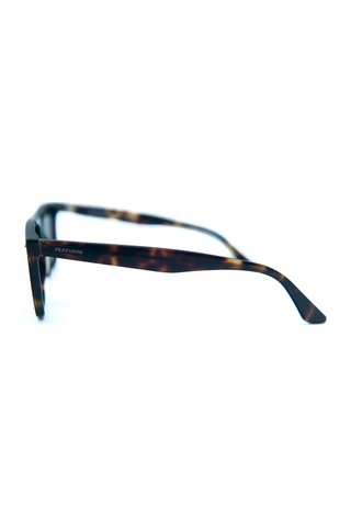 Ferfarini Ff 1513 260p 55 Polarize Unisex Kare Kırçıllı Kahverengi Kemik Güneş Gözlüğü Kahverengi