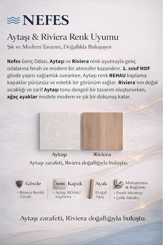 Nefes Şifonyer - Çekmeceli Aytaşı Renk Mdf Gürgen Ağacı Ayaklı Diğer