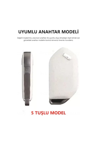 Kia Ev5 Ev6 Ev9 K3 K5 Sorento Picanto Mq4 Ka4 Silikon Desenli Anahtar Kılıfı 5 Tuşlu