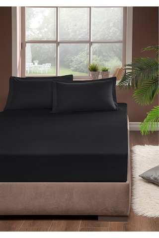 Pierre Cardin Pamuk Saten Lastikli Çarşaf 160x200 Antrasit
