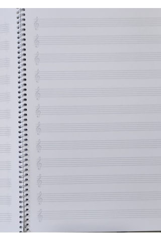 Müzik Defteri Büyük Boy 32 Yaprak Telli Spiralli