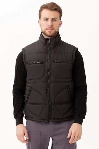 Kışlık Su Geçirmez Çok Cepli Yelek Isı Yalıtımlı Melesa İş Outdoor Suya Sıcak Tutucu Siyah