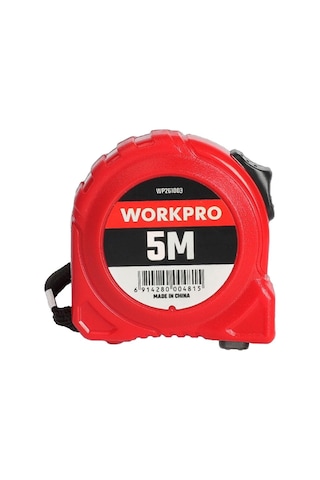 Workpro Wp261003 5mx19mm Beyaz Çelik Şerit Metre 5 M