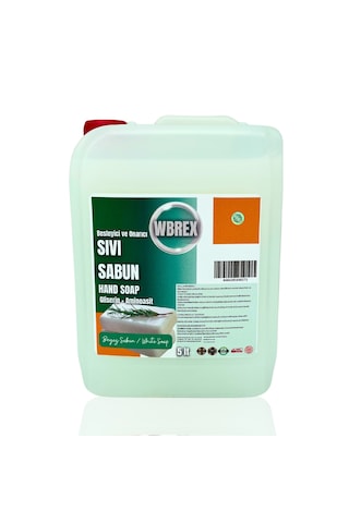 Wbrex Beyaz Sabun Besleyici ve Onarıcı Sıvı El Sabunu 5 L