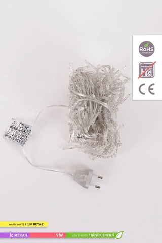 ACK 192 LED li Süsleme Işığı Saçak 3000K Gün Işığı 9W 2m