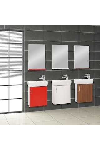 Denko Minica 50 Cm Mdf Banyo Dolabı Beyaz