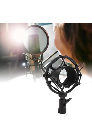 Yayın Stüdyo İçin Mikrofon Tutucu Plastik Shock Mount - Al4725
