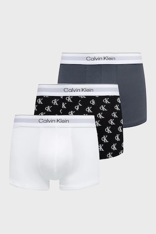Calvin Klein Pamuklu Logolu 3 Pack Boxer Lv00nb43895u4 Erkek Boxer Lv00nb4389 5u4 Gri-siyah-beyaz