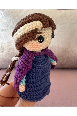 Mini Anna Amigurumi Oyuncak Bebek 11 Cm 002