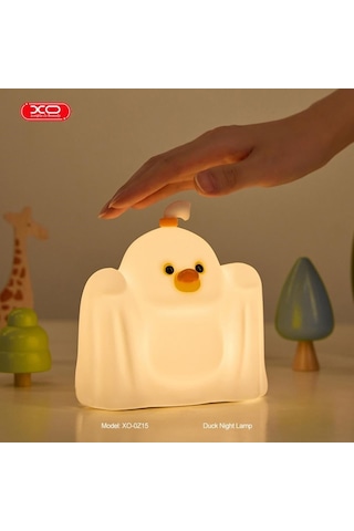 Oz15 Hayalet Ördek Gece Lambası Şarj Edilebilir Silikon Çocuk Odası Aydınlatma 1200mah Renkli