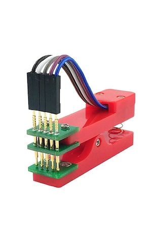 5 Pin Programlama Aparatı 2.54mm Pogo Pin Yaylı Mandal Klips Seri Üretim Entegre