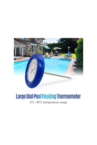 Analog Havuz Termometresi Havuz Ve Spa Büyük Kadran Termometresi İp İle Yüzen Yüzme Havuzu Su Sıcaklığı Tespit Cihazı Pil Gerektirmez