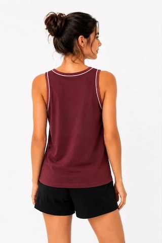 Valensdesign Sporcu Atlet Bisiklet Yaka Kolsuz Yazlık Atlet - Bordo