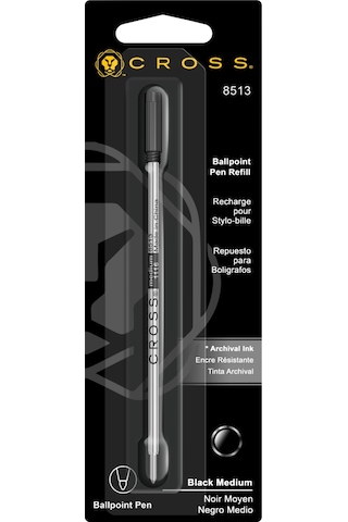 Cross 8513 Tükenmez Kalem Yedeği Siyah Medium