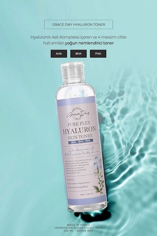 Grace Day Nemlendirici Hyalüronik Asit Içeren Tonik Pure Plex Hyaluron Skin Toner